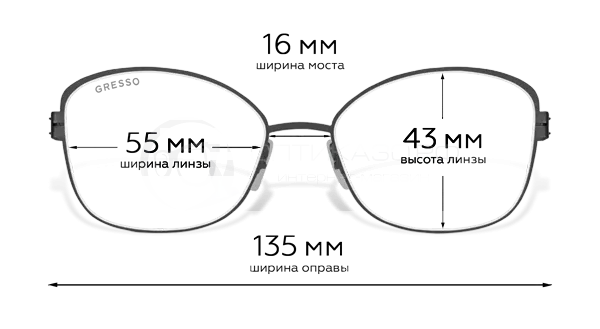 Оправа Gresso Sierra Veronica G 0237